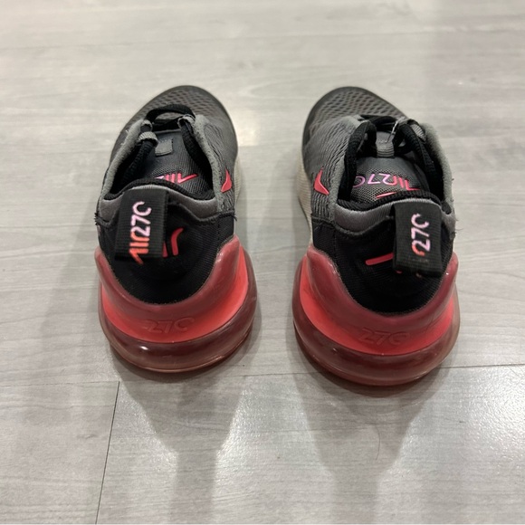 Nike Air Max 270 Smoke Grey/Hyper Pink-Black PS PreSchool Size 11.5c AO2372 031 - Picture 5 of 9
